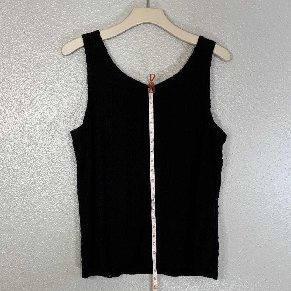 Chico's Textured Black Tank Top - Picture 5 of 6